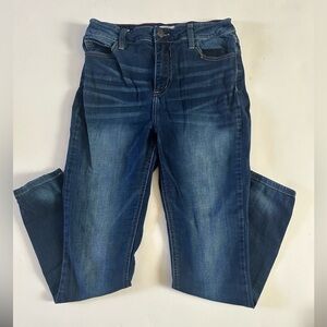 Cello Blue Straight Leg Jeans Mid-Rise Classic